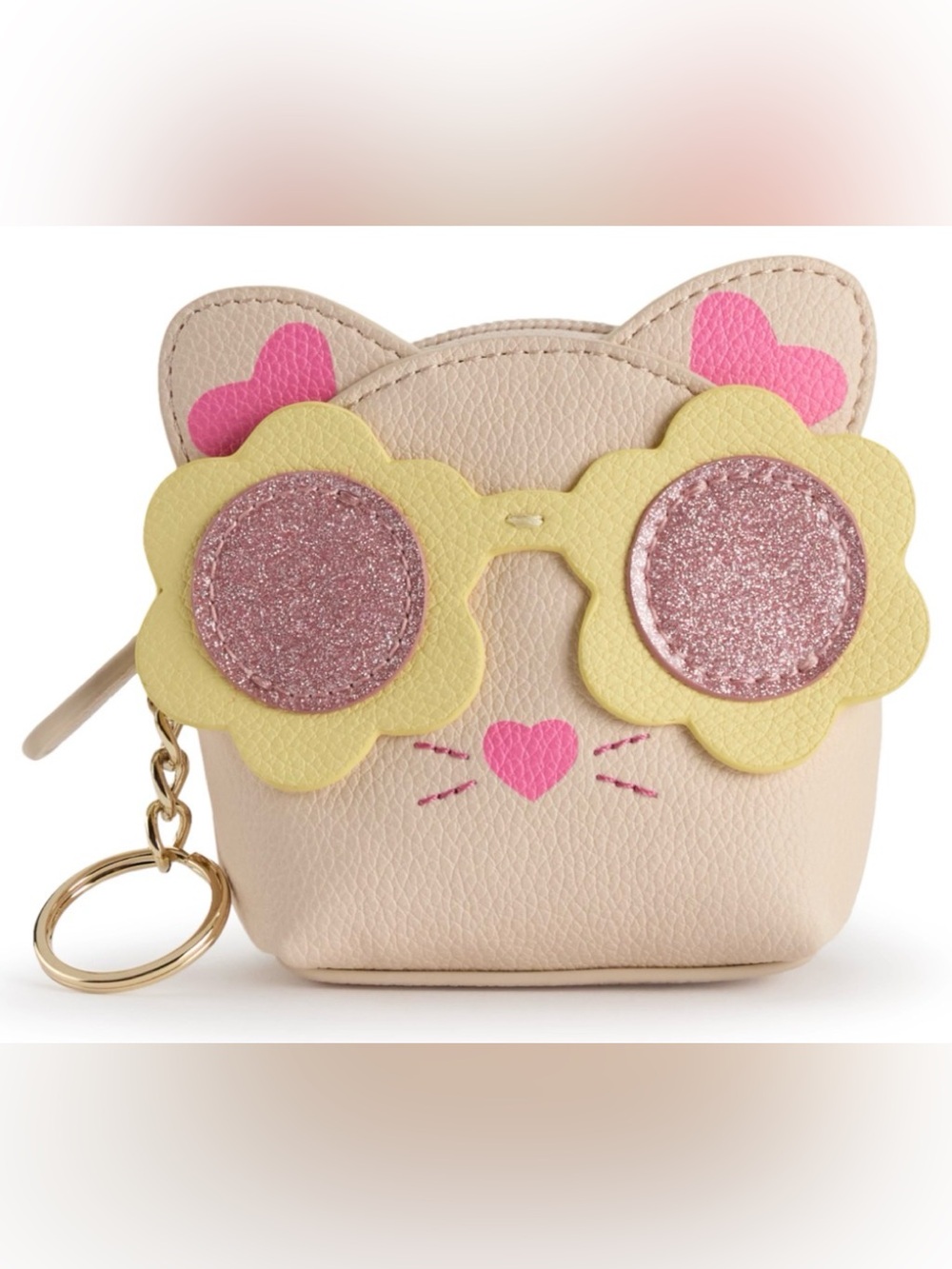 LC Lauren Conrad Flower Sunglasses Kitty Coin Pouch NEW